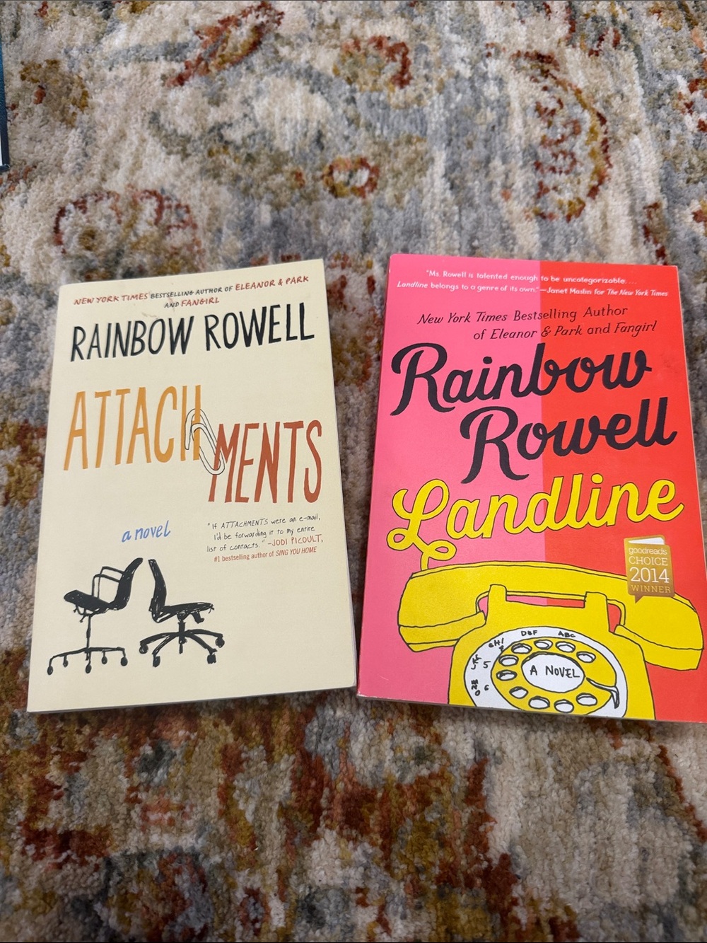 Rainbow Rowell set of Books - Attachments and Landline
